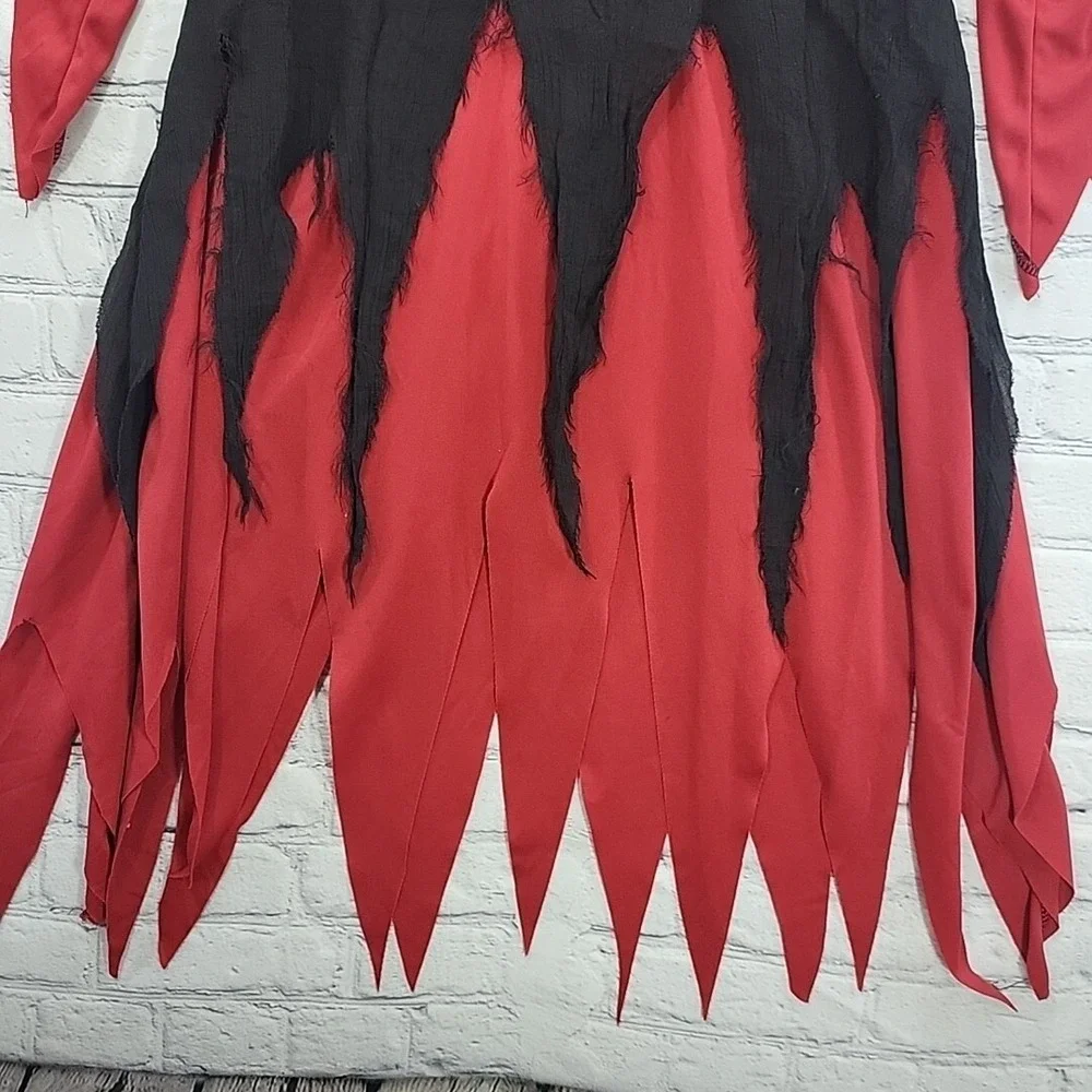 Spirit Halloween Kids Sz M Devilish Demon Costume Hooded no Mask